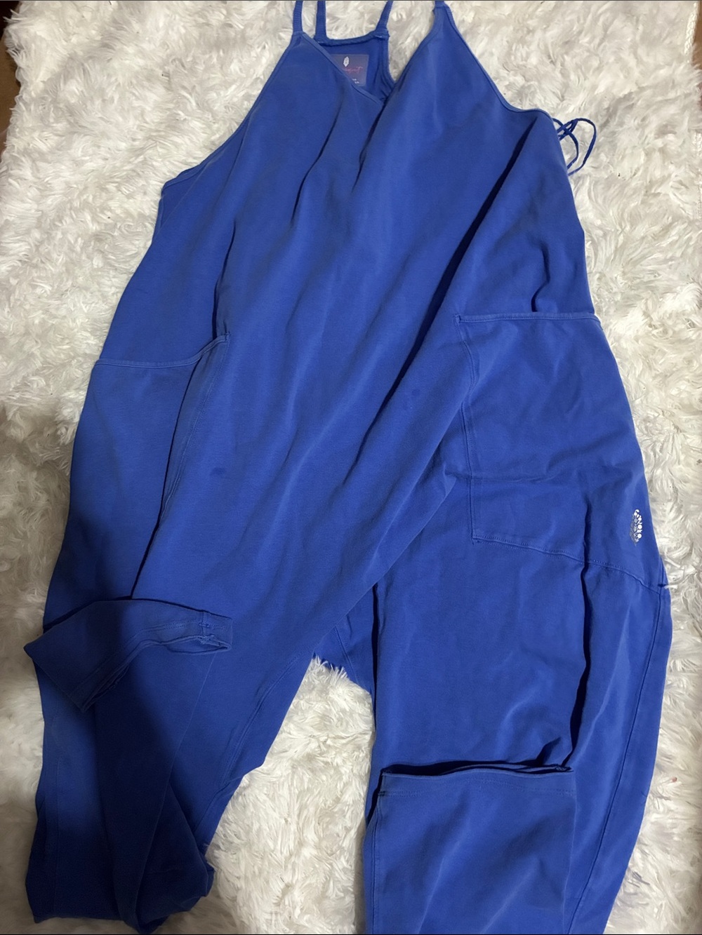 Free people blue hotshot onesie xs